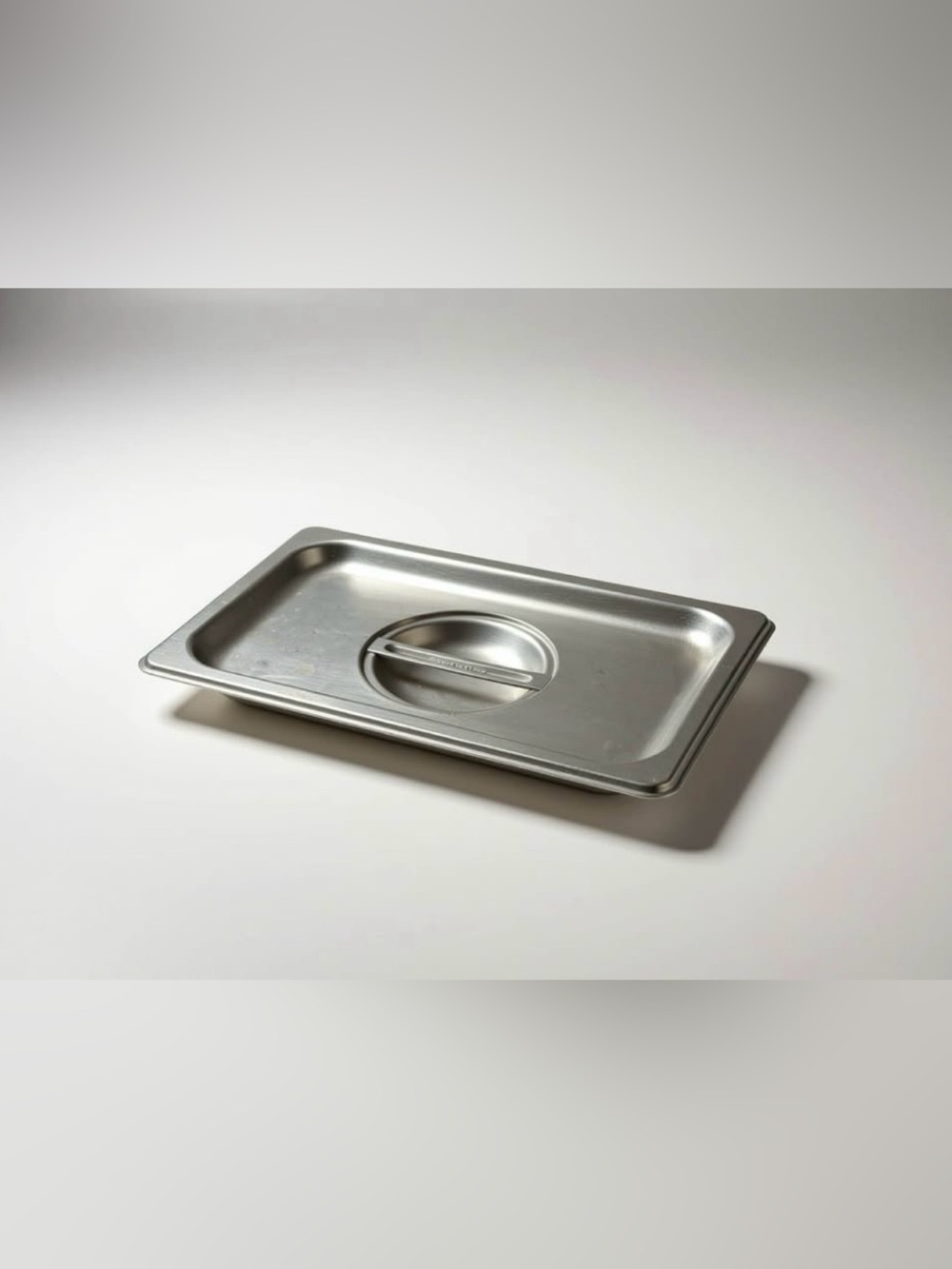 1/4-Size Stainless Steel Steam Table Pan Lid Cover (10.5" x 6.5")